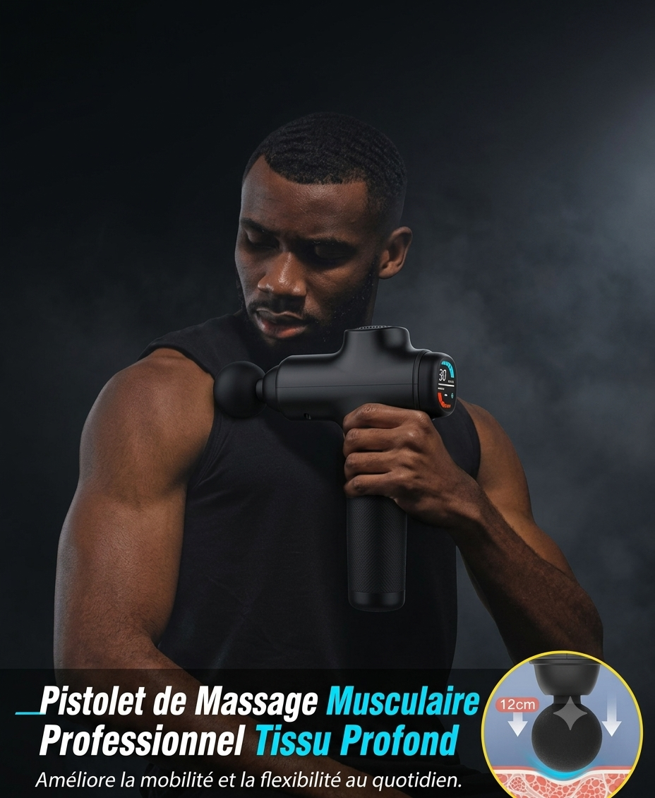 Pistolet de Massage Professionnel Ultra-Silencieux – RESET Pro